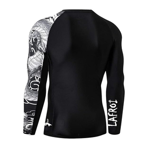 Camiseta de Compresión para Hombre, Manga Larga, Protección UV, Secado Rápido, para Entrenamiento, Gimnasio, Fitness, Ropa Deportiva, OEM Personalizada - Product Image 2