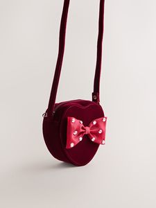 Bolso de terciopelo con lazo y cierre de cremallera para vestido de moda clásica - Product Image 3