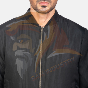 Men Winter Bomber Jacket With <b>Stand</b> Collar High Quality Custom Design Hot Sale Street Fashion Bomber Winter Jacket - Product Image 5