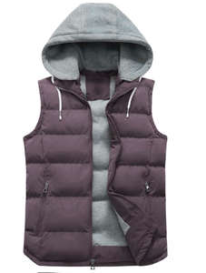 Chaleco Acolchado con Capucha para Hombre, Cálido, Impermeable, Transpirable, con Cierre de Cremallera, Ropa de Abrigo para Invierno - Product Image 5
