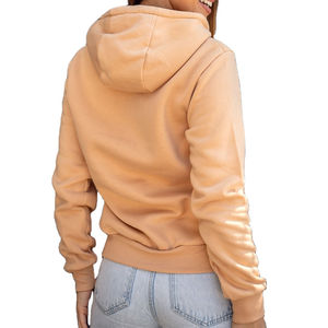 Ensemble sweat à capuche et pantalon de survêtement décontracté en laine et coton tricoté pour femme, respirant, à manches longues, avec fermeture éclair, qualité supérieure, personnalisable, vente en gros - Product Image 6