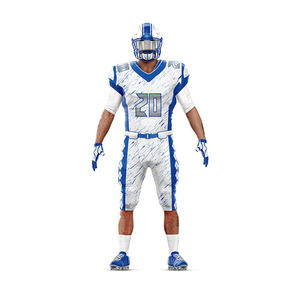 Uniformes de Fútbol Americano Unisex al por Mayor, Conjuntos Cortos Personalizados con Sublimación, Transpirables, MOQ Bajo, 100% Poliéster, Tallas Grandes - Product Image 2