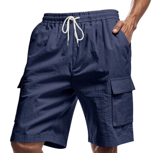 Pantalones Cortos de Trabajo Americanos Multibolsillos Más Vendidos 2026 para Hombre, Pantalones Deportivos Casuales de Lino Sueltos, Pantalones Cortos Rectos con Logotipo Personalizado para Unisex - Product Image 5