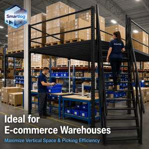 Scaffalature <span class=keywords><strong>Industriali</strong></span> Regolabili e Personalizzabili per Carichi Pesanti, Unità Impilabili, <span class=keywords><strong>Scaffali</strong></span> in Acciaio per Magazzino, Scaffalature per Pallet in Acciaio - Product Image 3