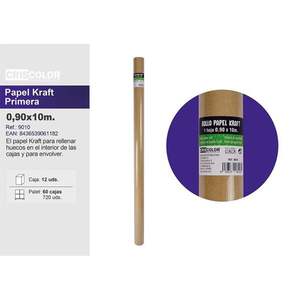 Papel Kraft Marrón 0.9*10m PAPEL KRAFT PRIMERA Producto de Papel y Cartón - Product Image 1