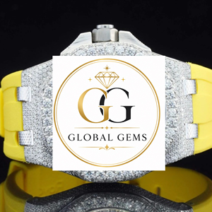 Reloj de Pulsera Analógico de Diamantes de Buena Calidad, Color Verde, con Caja y Correa de Acero Inoxidable para Hombre y Mujer, Disponible al Mejor Precio - Product Image 1