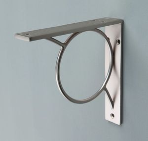 Elegant <b>L</b> Shape Metal <b>Shelf</b> <b>Bracket</b> with Corrosion Resistant Coating <b>for</b> Kitchen Pantry and Bathroom Wall Storage - Product Image 1