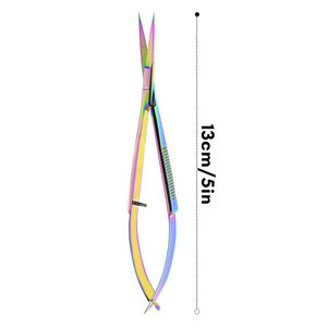 Tijeras Curvas de Acero Inoxidable Kaamir Instruments KI-SS-45, Herramienta de Corte de Precisión para Cutículas de Uñas - Product Image 4