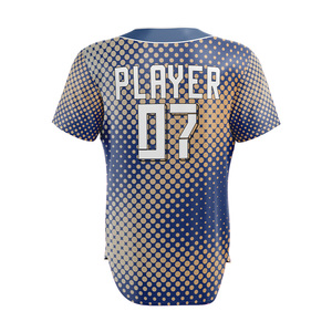 Wholesale Custom Women's <b>Button</b> Down <b>Half</b> Sleeve Baseball Softball Jersey Sustainable Fabric Sublimation Team <b>Shirt</b> - Product Image 6