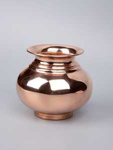 Pot à eau en cuivre Lota, design classique, 250 ml, bouteille d'eau, vaisselle, personnalisable, comprend une brosse de nettoyage, des couvercles décoratifs - Product Image 5