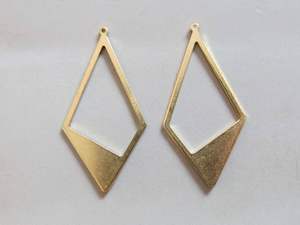 Boucles d'oreilles pendantes en laiton d'inspiration vintage, bijoux tendance pour mariage, plaqué or antique, artisanat HA, personnalisable - Product Image 2