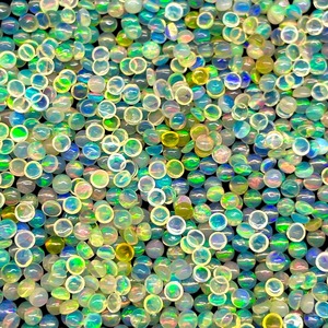 Opale d'Éthiopie naturelle, cabochon rond de 2 mm, opale chatoyante, pierres précieuses en vrac, prix de gros, lot de pierres précieuses pour la fabrication de bijoux - Product Image 5