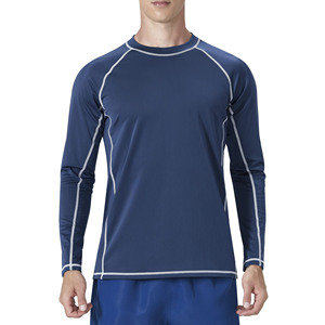 Talla 3XL para que encuentres la talla perfecta. Rashguard UPF con cuello redondo y aberturas en los brazos que añaden calidad y resistencia adicionales. Tallas para hombre hasta la talla 3XL. - Product Image 1
