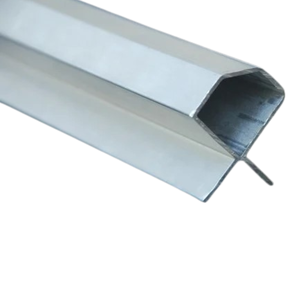 Perfiles de Extrusión de Aluminio Biselados Blancos Brillantes, Perfiles de Extrusión Personalizados - Product Image 3