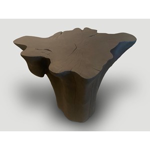 Handcrafted Teak Wood Sculptural <b>Side</b> <b>Table</b> - Organic Animal Design Wholesale - Product Image 1