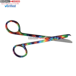 Tijeras de Sutura Manuales de 4.5 Pulgadas con Punta en Forma de Gancho, Instrumento Quirúrgico Reutilizable de Acero Inoxidable para Retirar Suturas, con Certificación CE - Product Image 5