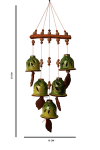 Top Quality Handcrafted Clay Decorative <b>Chime</b> Outdoor living spaces From India Manufacturer At Bulk Price - Product Image 2