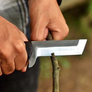 Couteau de boucher en acier au carbone, lame en acier au carbone de qualité supérieure, fabriqué à la main, manche robuste et durable, couteau utilitaire robuste pour l'extérieur - Product Image 4