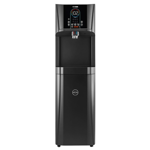 Distributeur d'eau chaude et froide noir, sur pied, à chargement par le bas, électrique 1000W, avec purificateur par osmose inverse pour usage domestique et hôtelier - Product Image 1