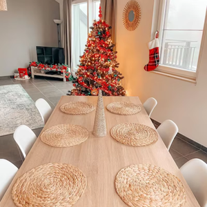 Assiette de présentation en rotin naturel tressé à la main pour banquets d'hôtel et aménagement de table de luxe - Product Image 5