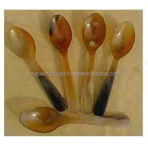 Style Viking Corne Cuillère Authentique À La Main Couverts Corne Cuillère Classique Décor À La Maison Unique Artisanat De L'Inde Avec Naturel - Product Image 3