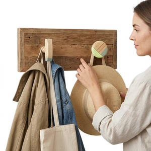 Wooden Rectangle Cabinet Knob Green Shade <b>Rustic</b> Style Easy Installation Kitchen Drawer Handle - Product Image 6
