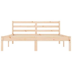 Base de Cama de Madera de Pino Sólido 82.09 X 62.01 X 27.36 Pulgadas, Categoría de Productos de Camas de Madera Natural - Product Image 4