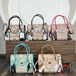 Sac à main tendance en cuir de vachette véritable pour femme, sac fourre-tout bandoulière en cuir véritable avec poignée tressée, sacoche toutes saisons - Product Image 1