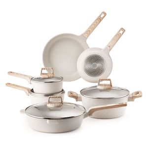 Set di Pentole in Granito Antiaderente da 17 Pezzi per Cucina e Camper, Set in Acciaio da 13 Pezzi - Product Image 1