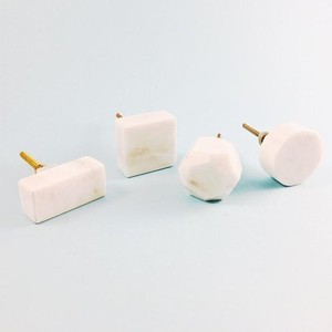 Handcrafted White Marble Brass Cabinet Knob Round Decorative Drawer Pull <b>Gold</b> Finish <b>Wardrobe</b> Door <b>Handle</b> Furniture Lma - Product Image 4