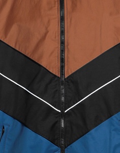Wholesale Summer Breathable Windbreaker Jacket Plus Size Casual Outdoor Running <b>Cycling</b> Embroidery Decoration Color Block <b>Stand</b> - Product Image 5