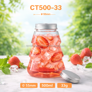 Botella de Plástico PET de 500 ml CT500-33 con Tapa de Rosca de 55 mm, Grado Alimenticio, para Té y Bebidas - Product Image 4