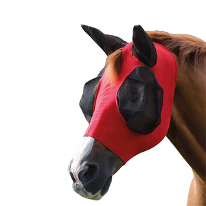 Máscara de malla personalizada para caballo sin orejas, cubrecabeza elástico, ¡gran oferta! - Product Image 6