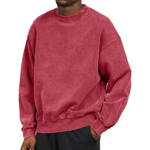Sweat-shirt d'hiver pour homme en coton doux et épais, écologique, pull décontracté pour tous les jours, coupe confortable, manches longues, style streetwear - Product Image 2