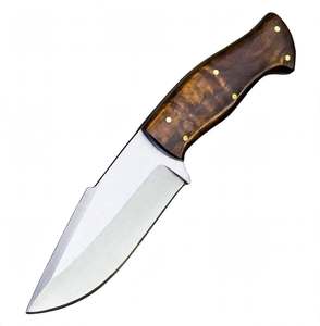Cuchillo de Camping de Acero Resistente con Hoja de Punta Caída y Empuñaduras Ergonómicas de Madera - Product Image 6