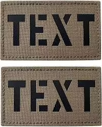 Parche de tela rectangular personalizado con texto impreso, termoadhesivo. - Product Image 6