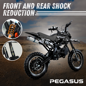 Vente directe d'usine, moto à essence Yaztor 49cc 2 temps pour enfants, mini moto tout-terrain, plusieurs couleurs - Product Image 5