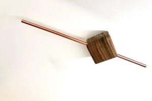 Wooden And <b>Copper</b> Rose Wall Mounted Bathroom Towel Holder Keeps Bathroom Neat Organized And Clutter Free Wholesale From India - Product Image 5