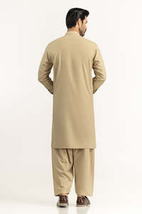 High Quality OEM ODM Wholesale Price New Style <b>Kurta</b> Pajama Indian & Pakistan Clothing <b>Men's</b> Solid Color Salwar Kameez Suits - Product Image 3