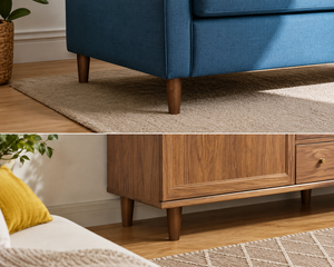 Solid Wood Tapered Round Furniture <b>Leg</b> <b>for</b> Chair <b>Sofa</b> Bed Minimalist Design Living Room Replacement Feet Solid Wood <b>Sofa</b> <b>Leg</b> - Product Image 4