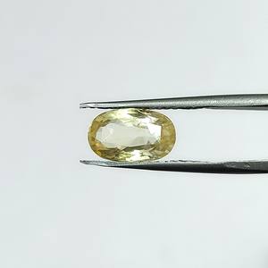Zafiro amarillo ovalado natural de 3,99 quilates de Sri Lanka, piedras preciosas sueltas para la fabricación de joyas y anillos YOIS-203 - Product Image 1
