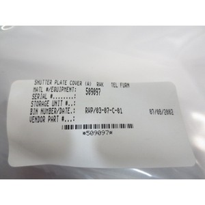 TEL 509097 CAPOT DE PLATTEAU D'OBSTRUCTION (A) RWK TEL FURN - Équipements et Pièces Semi-conductrices Mondiales de Confiance - Product Image 5