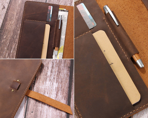Leather portfolio <b>bag</b> <b>Shoe</b> <b>compartment</b> <b>bag</b> Zipper closure travel <b>bag</b> Black portfolio <b>bag</b> Laptop travel <b>bag</b> - Product Image 4