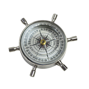 Montre de poche dorée en métal avec boussole à clapet luminescente, équipement de survie pour la randonnée, le camping, la randonnée à dos et les activités de plein air - Product Image 2