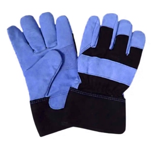 Gants de travail confortables en cuir grainé de vachette, renforcés, protection douce pour les mains, pour la construction, vêtements de sécurité réfléchissants - Product Image 4