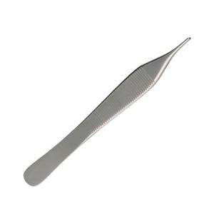 Pinzas Adson al por mayor, instrumentos quirúrgicos de acero inoxidable, pinzas quirúrgicas de dientes finos para tejidos. - Product Image 3