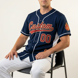High Quality Unisex Baseball Jersey Moisture Wicking Breathable Sports Uniform Quick Dry Shirt - Product Image 3