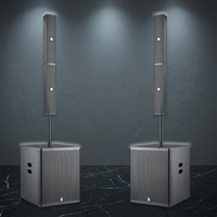 Columna de Sonido Activa Portátil LS3 con Carcasa de Madera, Mono, 800W, Impedancia de 8.0 Ohmios, Garantía de 3 Años, Conectividad XLR/Speakon