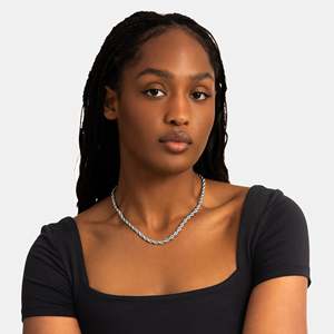 Classic 925 Silver <b>Rope</b> <b>Chain</b> Necklace Unisex Everyday Wear Anniversary - Product Image 3