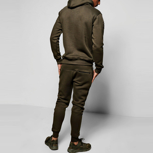 Ensemble de survêtement d'hiver pour homme de haute qualité, effet vieilli, avec pantalon de survêtement et sweat à capuche, personnalisable, avec broderie et délavage à l'acide - Product Image 2